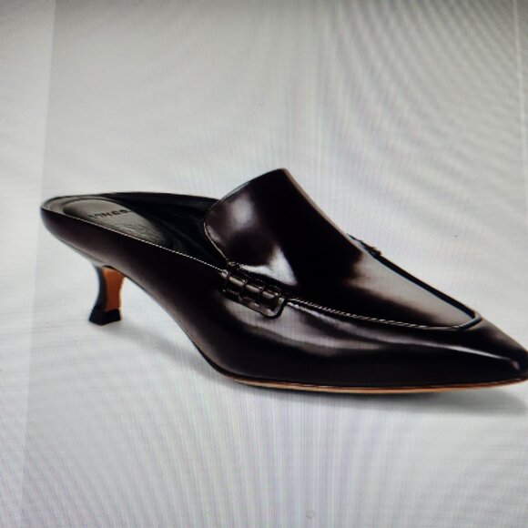 Vince Black Leather "Samy" Mules. NIB with Dust bag. Size 5.5 - Picture 13 of 13